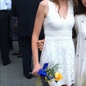 white lace dress
